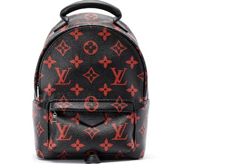 louis vuitton palm springs mini backpack black and red|monogram palm springs backpack mini.